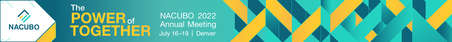 NACUBO 2022 Annual Meeting Event Banner