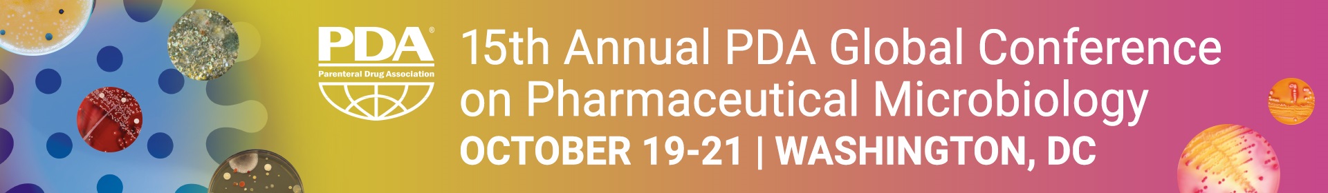 15th Annual PDA Global Conference on Pharmaceutical Microbiology Event Banner