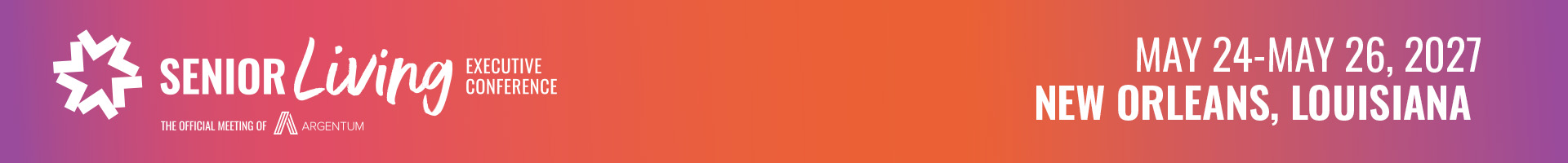 Senior Living Executive Conference Event Banner