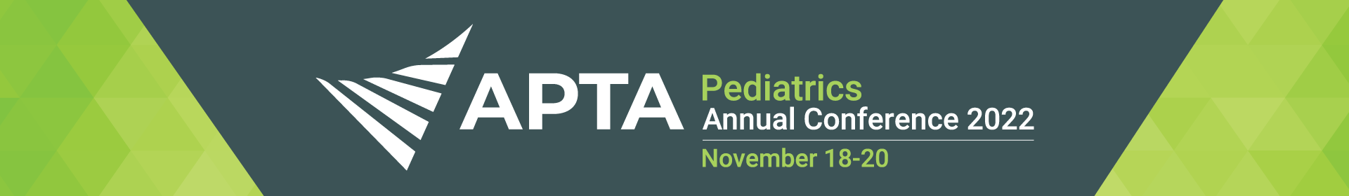 2022 APTA Pediatrics Annual Conference Educational Sessions Event Banner
