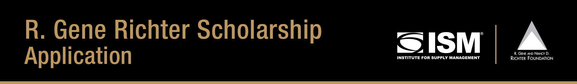 R. Gene Richter Scholarship Application