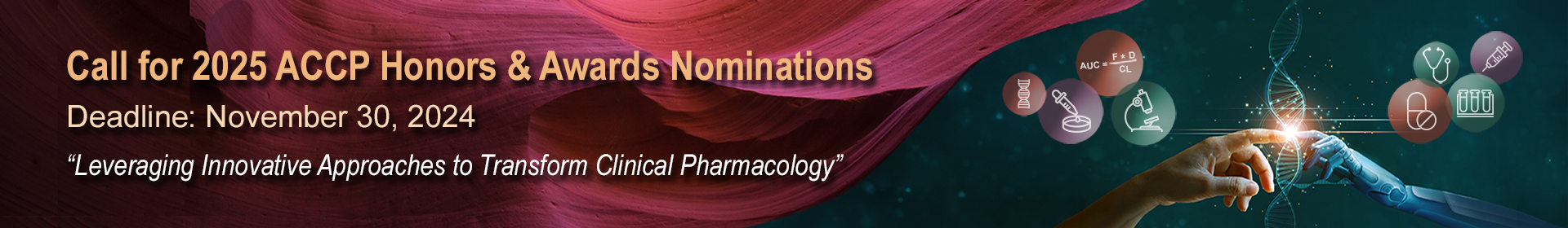 2025 ACCP Honors & Awards Nominations Event Banner