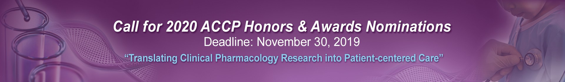 2020 ACCP Honors & Awards  Event Banner