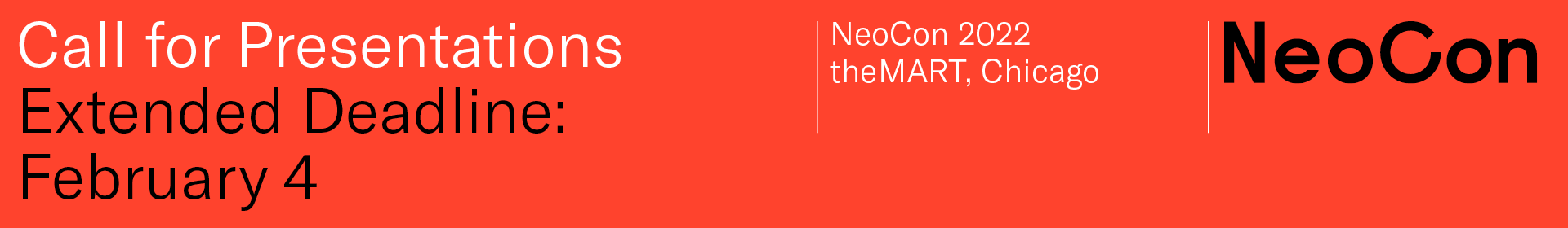 NeoCon 2022 Event Banner