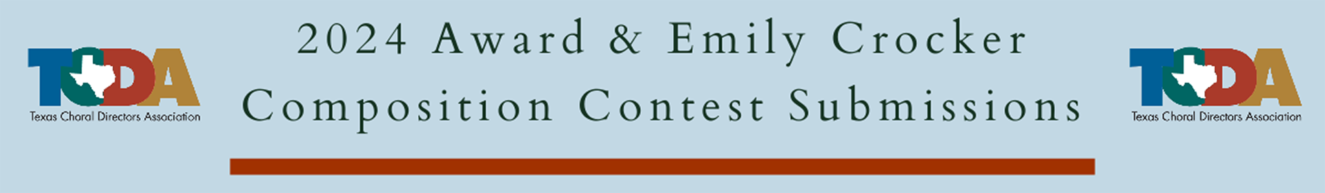TCDA 2024 Award and Emily Crocker Submissions Event Banner