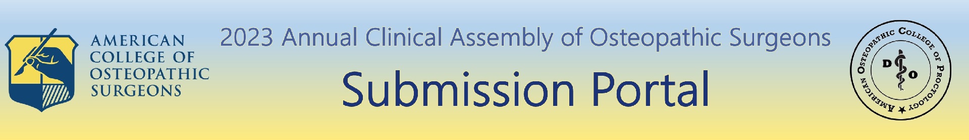 2023 Annual Clinical Assembly of Osteopathic Surgeons (ACA)  Event Banner