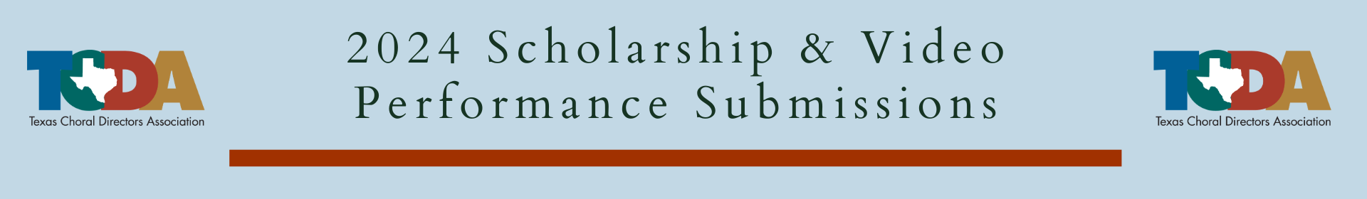 TCDA 2024 Scholarship Application Submissions Event Banner
