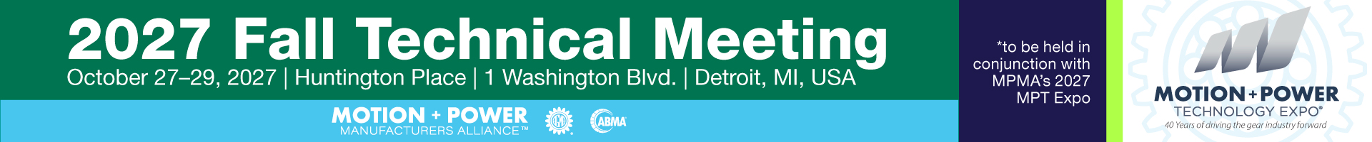 2027 Fall Technical Meeting Event Banner