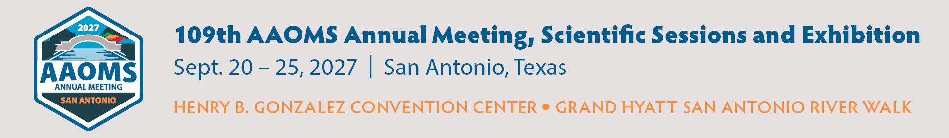 109th AAOMS Annual Meeting Event Banner