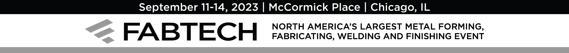 FABTECH 2023 Event Banner