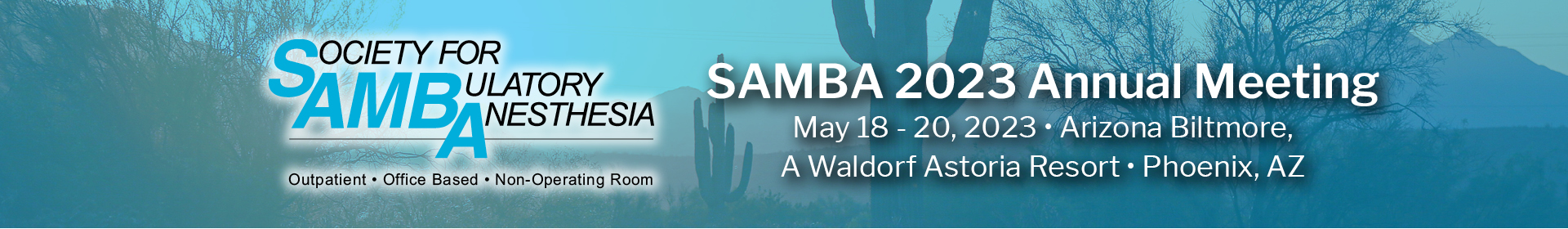 SAMBA 2023 Annual Meeting Event Banner