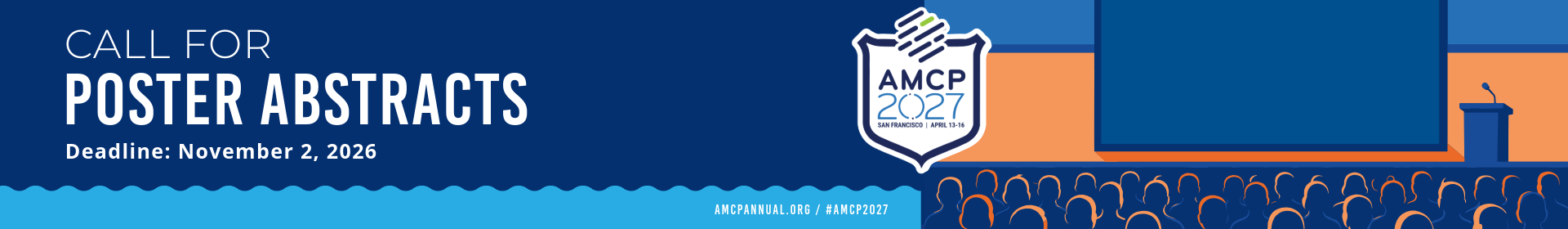 AMCP 2027 ePosters  Event Banner