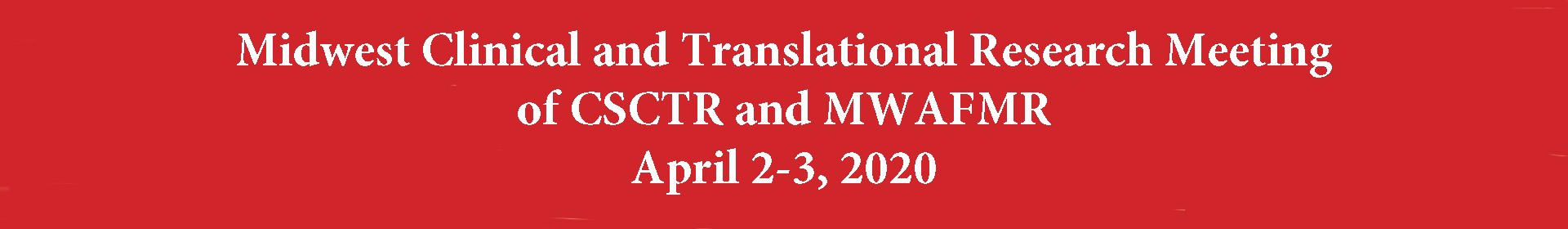 Midwest Clinical and Translational Research Meeting 2020 Event Banner