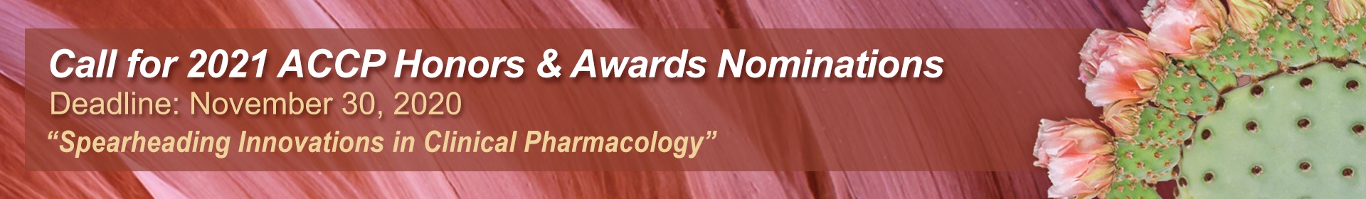 2021 ACCP Annual Meeting - Honors & Awards Event Banner