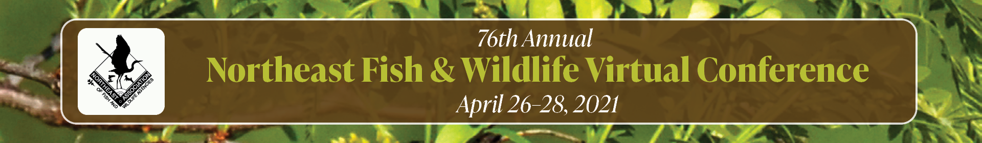 76th Annual Northeast Fish & Wildlife Virtual Conference Event Banner