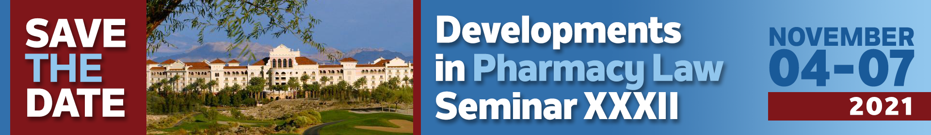 ASPL Developments in Pharmacy Law Seminar XXXII Event Banner