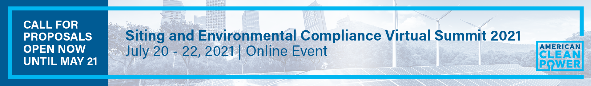 Siting and Environmental Compliance Virtual Summit 2021 Event Banner