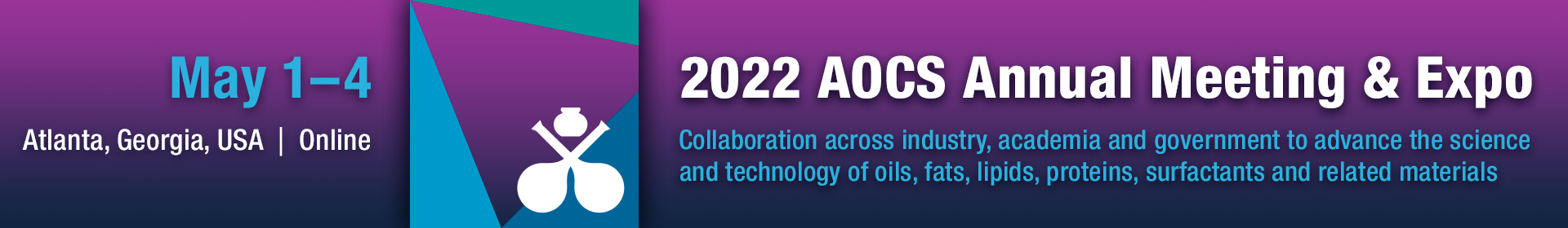 2022 AOCS Annual Meeting & Expo Banner