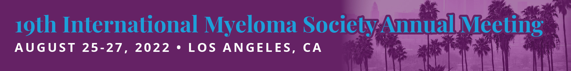 19th International Myeloma Society Annual Meeting Event Banner