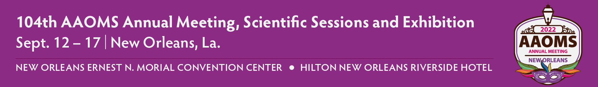 104th Annual Meeting Oral Abstracts and Posters Event Banner