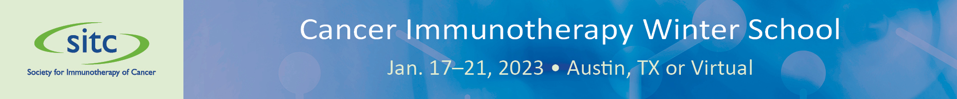 2023 Cancer Immunotherapy Winter School Travel Awards Event Banner