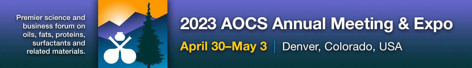 2023 AOCS Annual Meeting & Expo Banner