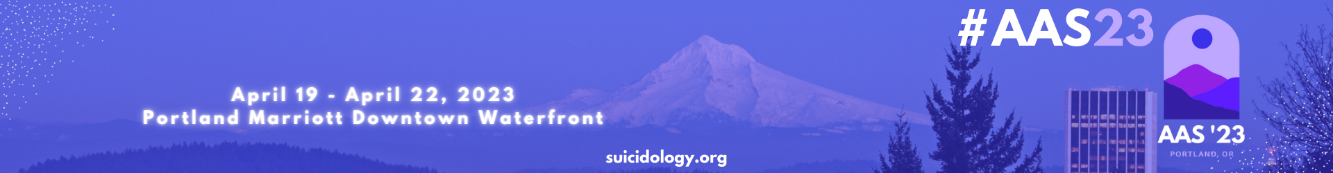 AAS23: American Association of Suicidology Annual Conference Event Banner