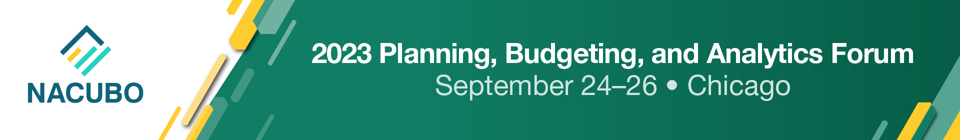 2023 Planning, Budgeting, and Analytics Forum Event Banner