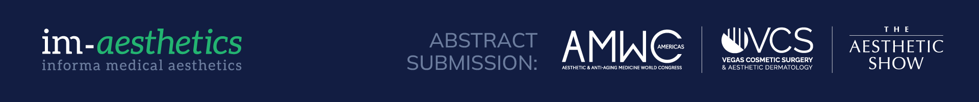 IM-Aesthetics 2024 Abstract Submission Portal   Event Banner