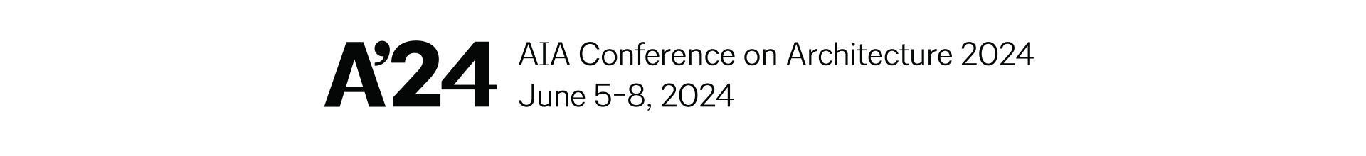 AIA Conference on Architecture 2024 Event Banner