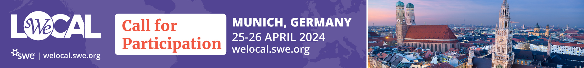 WE Local 2024 Munich Event Banner