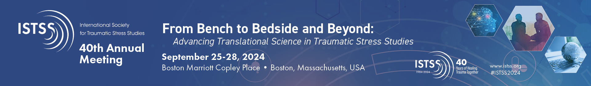 ISTSS 40th Annual Meeting 2024 Event Banner