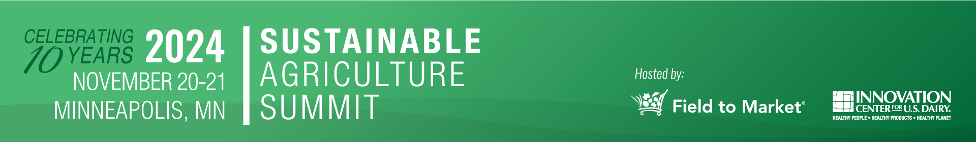2024 Sustainable Agriculture Summit  Event Banner