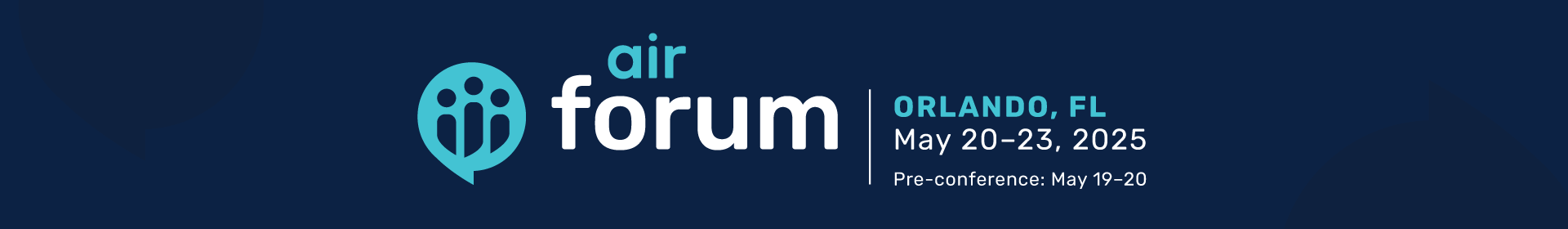 2025 AIR Forum Event Banner