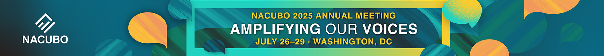 NACUBO 2025 Annual Meeting Event Banner