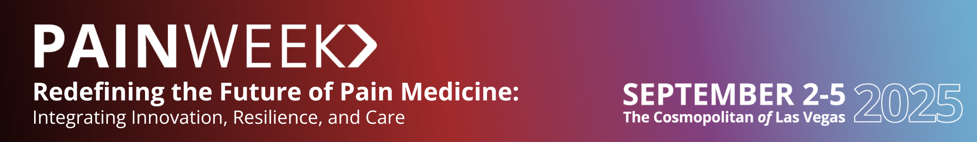 2025 PAINWeek Annual Meeting Event Banner
