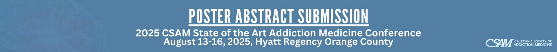 2025 CSAM Addiction Med. Review Course & Board Exam Prep Track Event Banner