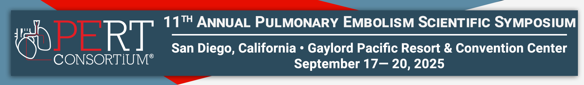 11th Annual Pulmonary Embolism Scientific Symposium Event Banner