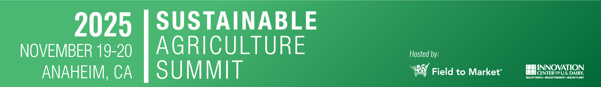 2025 Sustainable Agriculture Summit Event Banner
