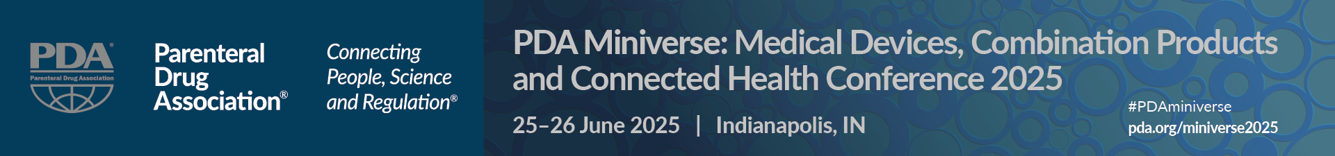 PDA Miniverse: Medical Devices, Combination Products and Connected Health Conference 2025 Event Banner