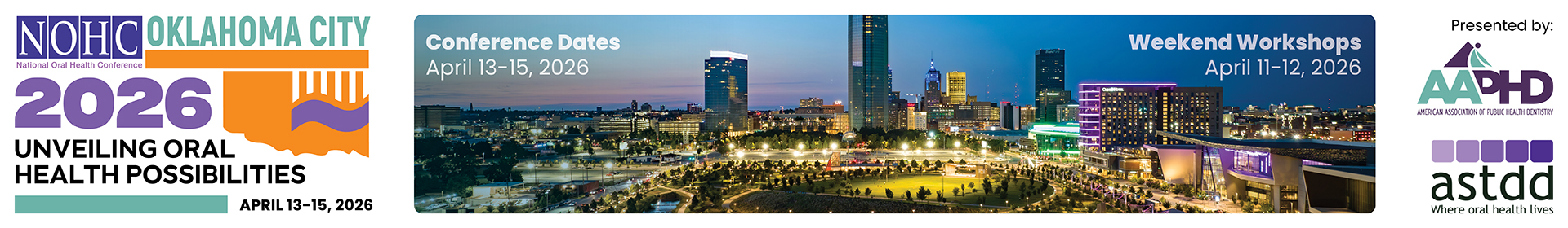 2026 National Oral Health Conference Event Banner