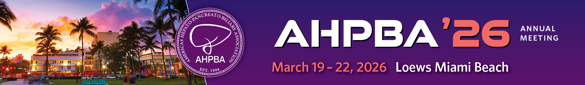 AHPBA 2026 Annual Meeting Event Banner