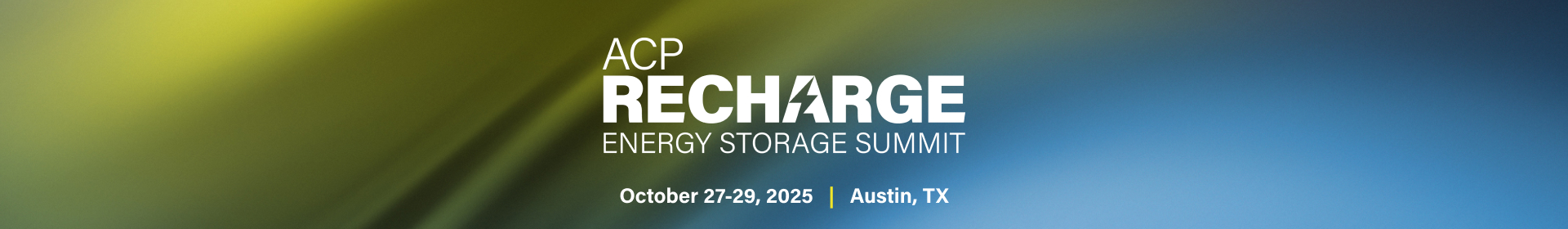 2025 RECHARGE: Energy Storage Summit Event Banner