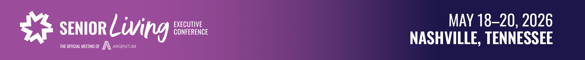 Senior Living Executive Conference Event Banner