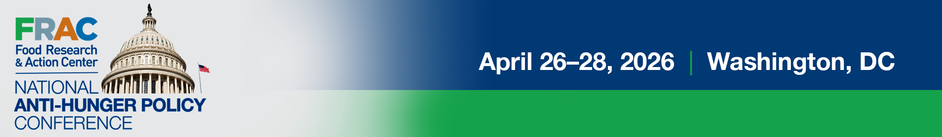 FRAC – National Anti-Hunger Policy Conference Event Banner