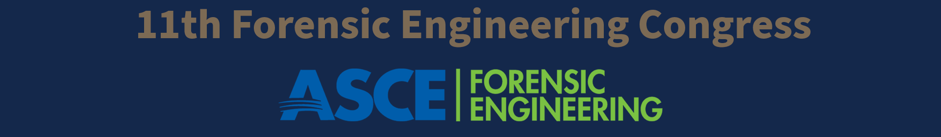 11th Forensic Engineering Congress Event Banner