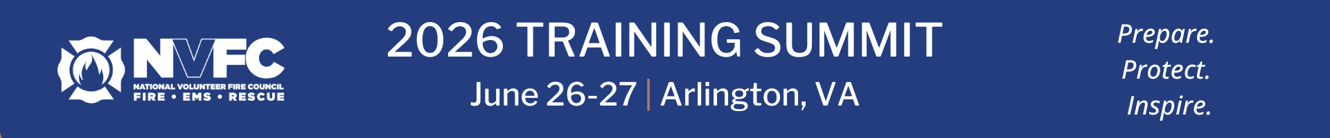 2026 NVFC Training Summit Event Banner