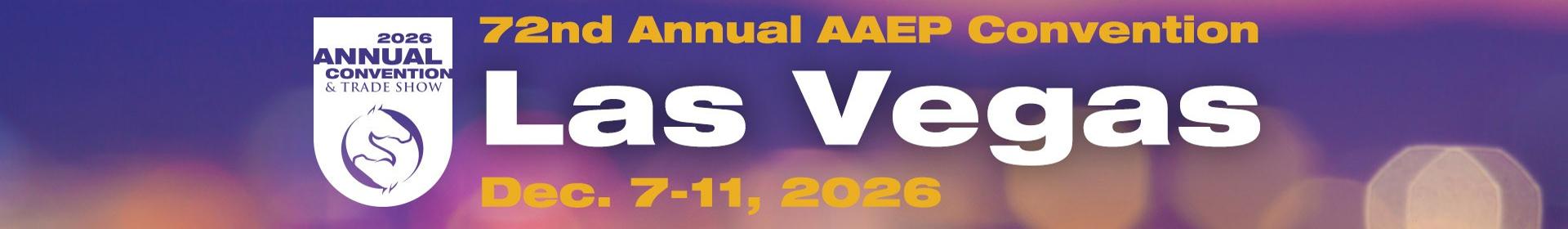 2026 AAEP 72nd Annual Convention Event Banner