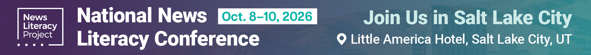 National News Literacy Conference Event Banner