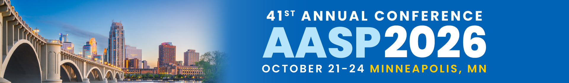 AASP 41st Annual Conference Event Banner